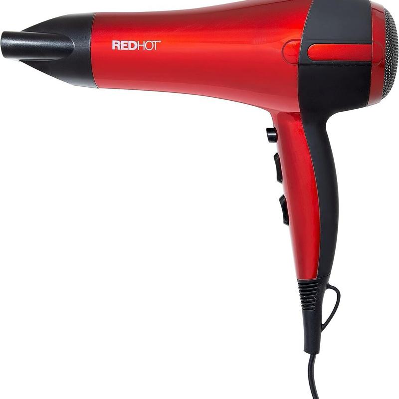 Professional Salon Hair Dryer 2000w Powerful Motor for Fast Drying, Styling Concentrator Nozzle, Lightweight Design & Cool Shot Function for Salon Results at Home – Redhot