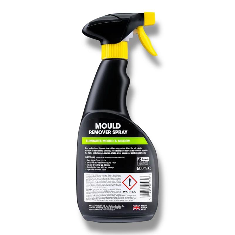 Kilrock Mould Spray Cleaner 500ml – Powerful Anti-Mould Formula for Walls, Windows, Tiles, Grout & Seals – Removes Black Mould, Mildew, Damp Stains – Ideal for Kitchens, Bathrooms, Showers, Windows, Walls. Householdld