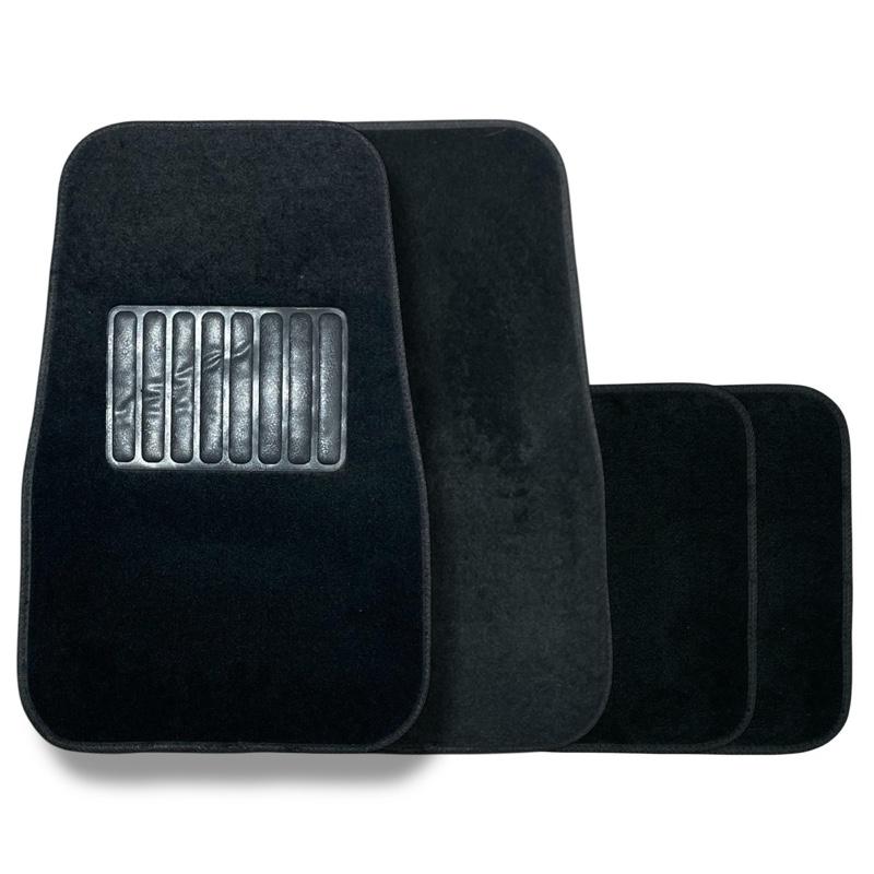 AX Universal 4 Piece Car Mat Set | Durable Non-Slip Floor Protection | Easy to Clean Vehicle Mats | Front & Rear All-Weather Fit | Interior Car Accessories
