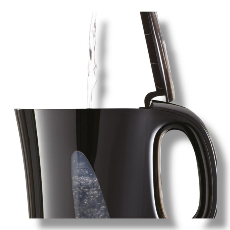 Daewoo 1.7L Plastic Electric Kettle Black or White | Fast Boil, Auto Shut-Off, Limescale Filter, 2.2KW, Boil Dry Protection, Water Level Gauge | 7 Cup Capacity | Kitchen Home Appliance