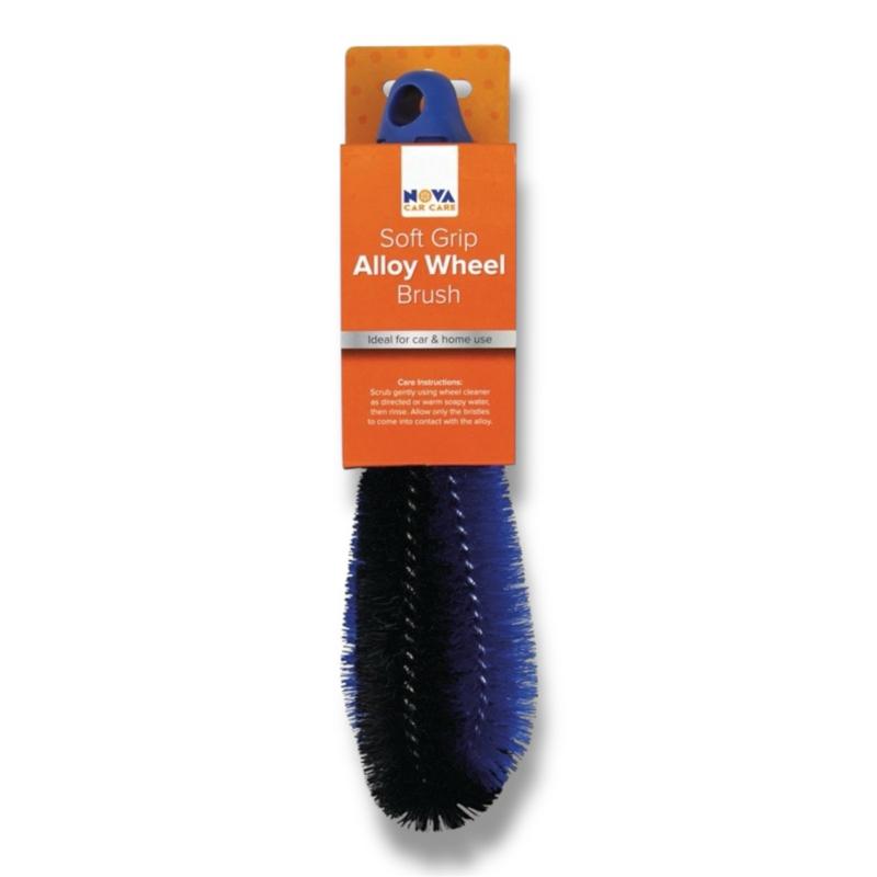 Alloy Cleaning Brush Nova Luxury | Soft Bristles for Wheel & Rim Cleaning | Removes Brake Dust, Dirt & Grime | Ideal for Car Valeting, Detailing & Wash Kits | Professional Car Cleaning Tool, Car Brush, Detailing Brush mobile detailer supplies