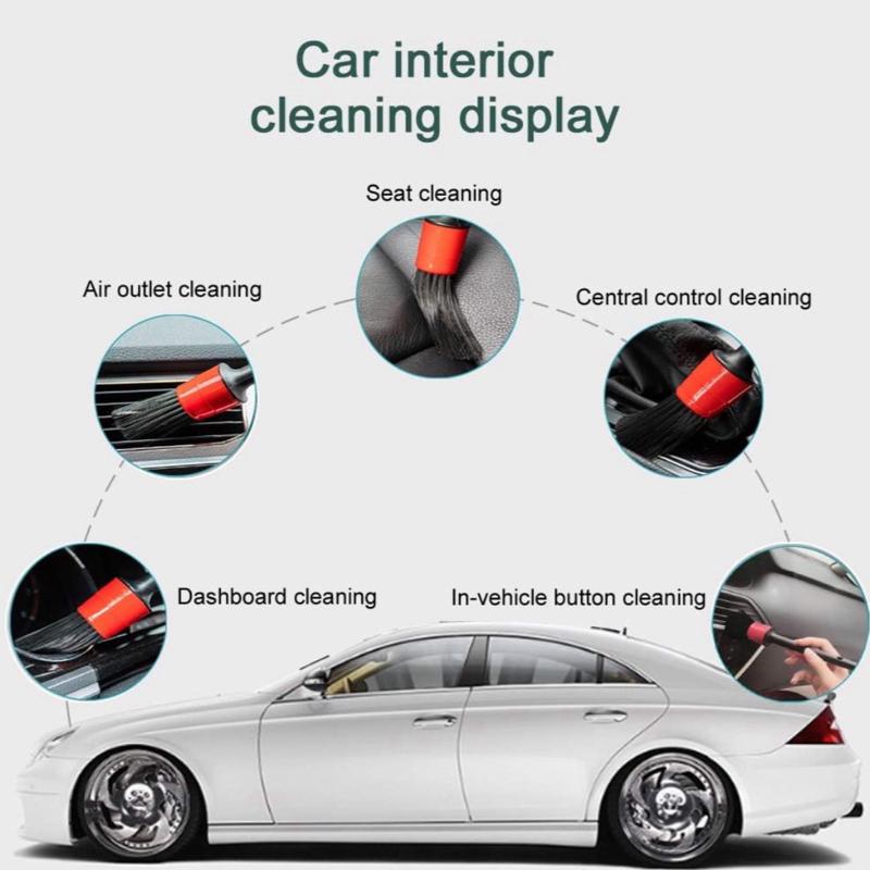 Auto Extreme Car Detailing Brushes Set – 5 Pack | Soft Bristle Cleaning Brushes for Interior, Exterior, Wheels, Vents & Trim | Scratch-Free Auto Detailing Tools, Car Wash, Interior Care
