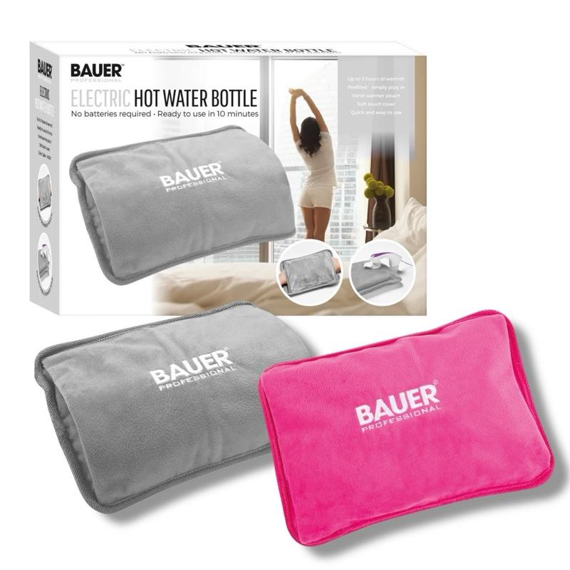 Rechargeable Electric Hot Water Bottle for Comfort And Pain Relief | Portable & Cordless Heat Pad | Fast Heating | Safe & Reusable | Muscle Relaxation & Comfort | Home & Travel Use | Bauer Professional