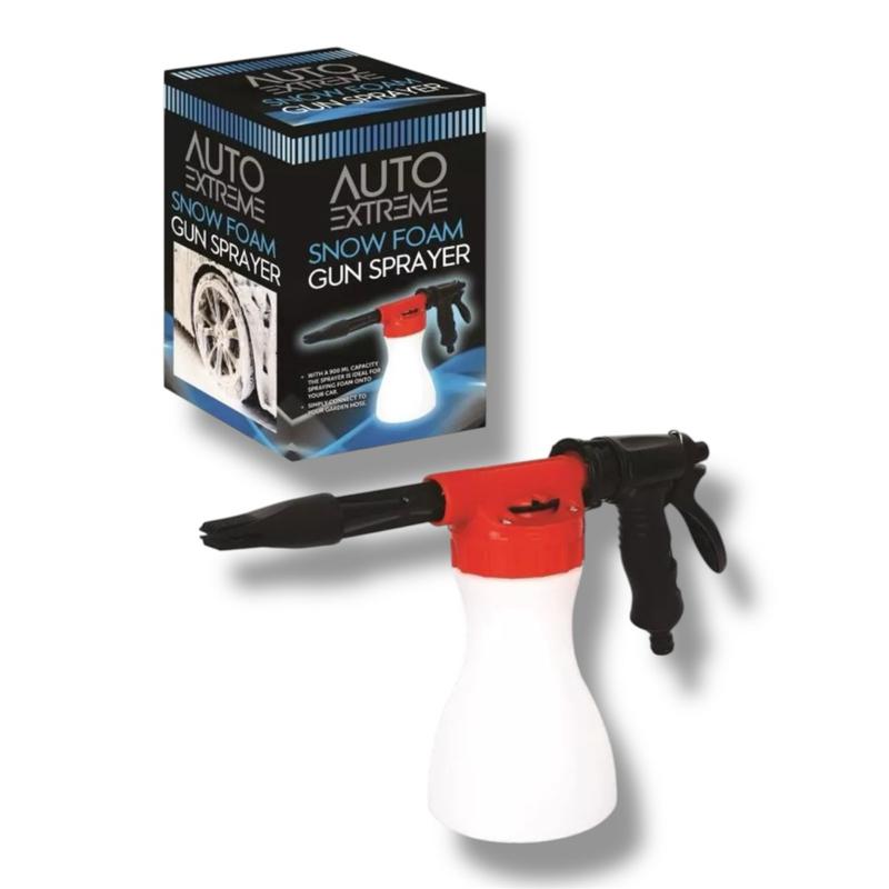 AX Snow Foam Gun Sprayer Cannon 900ml – Pre Wash Garden Hose Attachment | Concentration Adjustable | Shampoo | Wash And Wax | l Effortless Exterior Cleaning with Thick Foam | Car Cleaning Tool | Detailing | Valeting | Attachment | Car Wash Essential coati