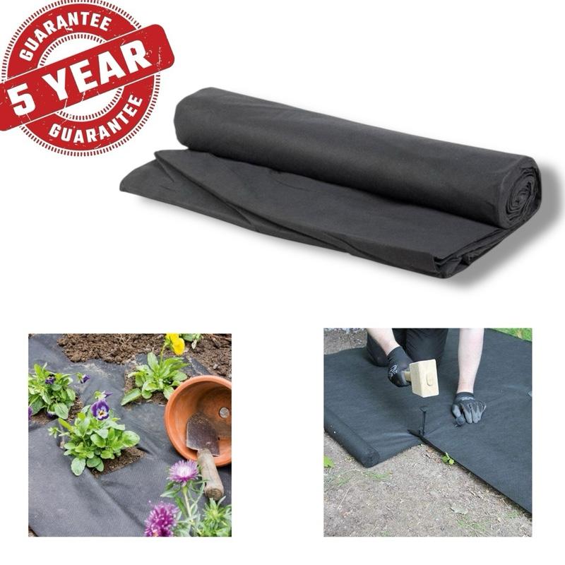 Weed Control Fabric 8m x 1.5m Ground Cover Sheet for Garden Borders Paths Patios Mulching Plant Beds UV-Resistant and Breathable Membrane – SupaGarden