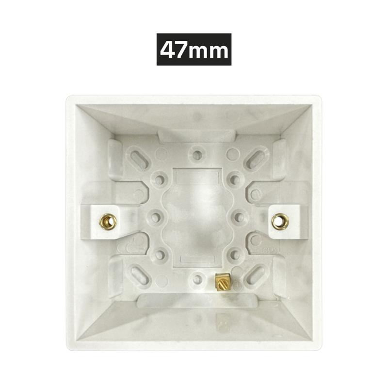 1 Gang Pattress Back Box – Available in 16mm, 35mm & 47mm BS 60670-1, Electrical Socket, Electrical Switch, Electrician, Home DIY plug