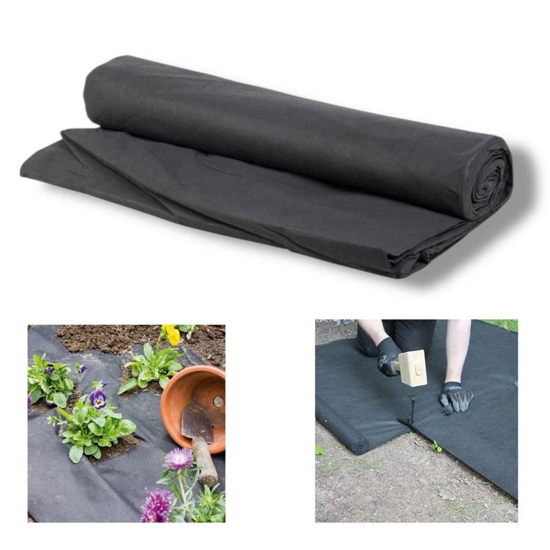 Weed Control Fabric 8m x 1.5m Ground Cover Sheet for Garden Borders Paths Patios Mulching Plant Beds UV-Resistant and Breathable Membrane – SupaGarden