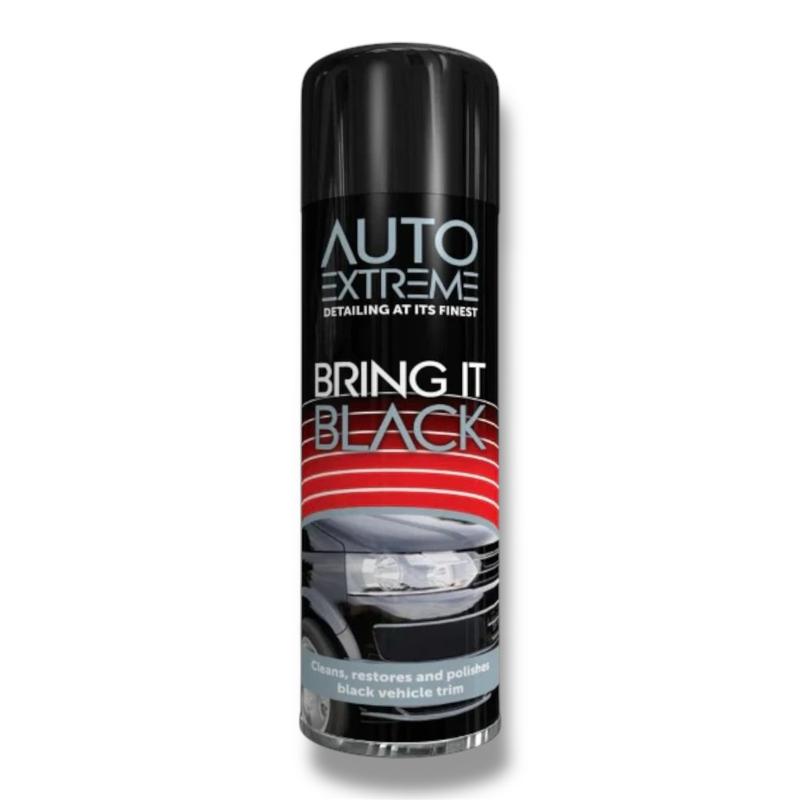 Bumper and Trim Restorer 300ml – Ultimate Plastic Restorer for Faded Trim, Bumpers & Vinyl | Long-Lasting Shine & UV Protection | Easy to Apply & Water-Resistant | Revives & Protects Exterior & Interior Plastics | Clean And Polish - AX Bring It Black