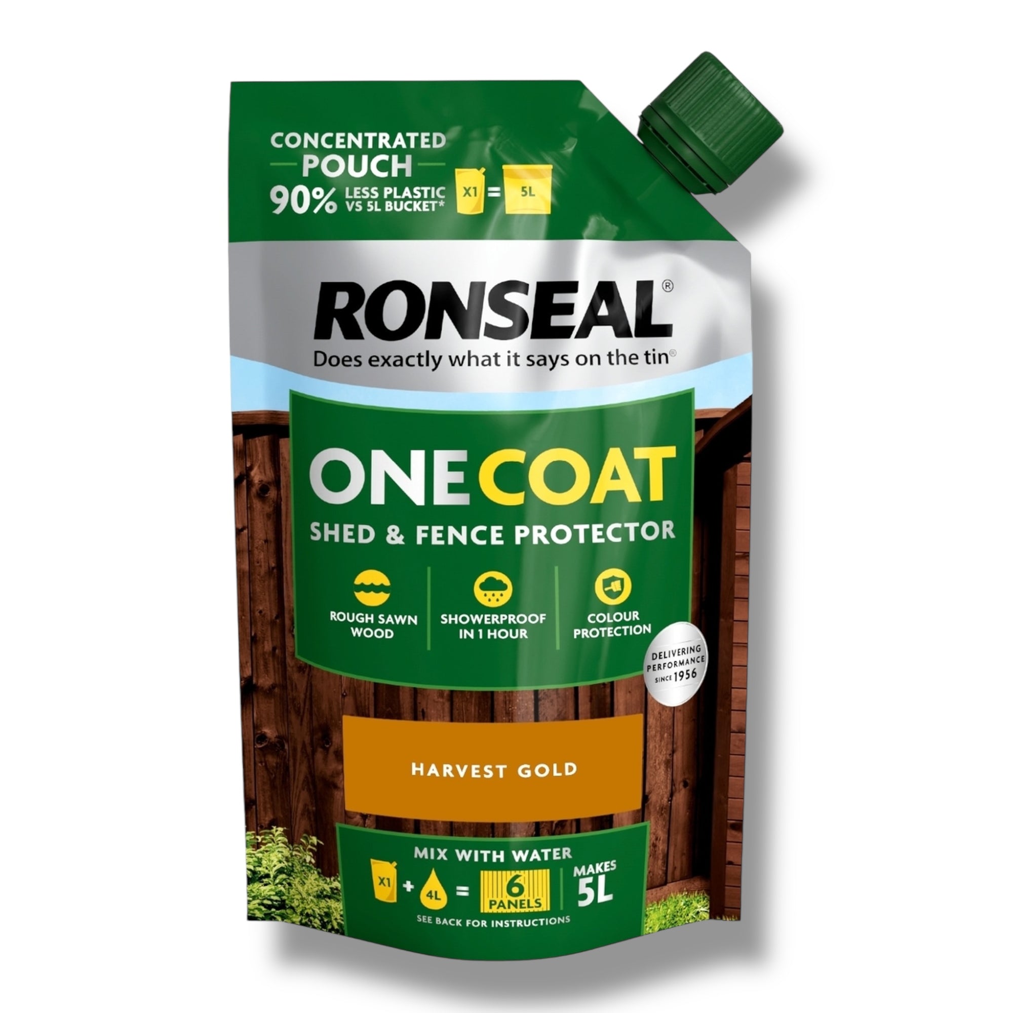 Ronseal One Coat Fence & Shed Paint 950ml Concentrate - Just Add Water - Makes 5L