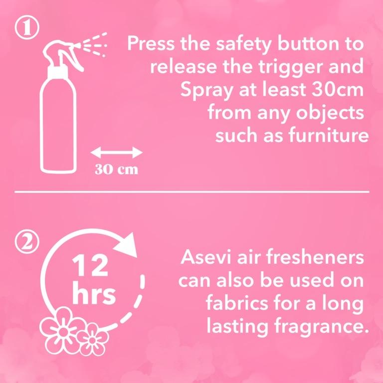 Odour Eliminating Air Freshener Home & Fabrics White Jasmine 400ml | For Homes, Cars, Fabrics, Offices | Multi purpose use | Odour Eliminator | Fragrance Household Burst Scented | Fresh Smell Of Spring | Asevi Aroma