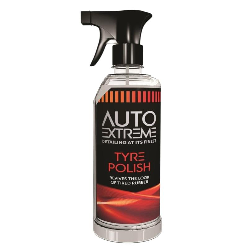 Tyre Polish 720ml Auto Extreme - Car Tyre Cleaner, Glossy Finish & Protection, Easy Application for Professional Car Detailing, Restores Tyres to Original Shine, Water & Dirt Repellent, 720ml for Car Valeting & Maintenance coating supplies tire gel
