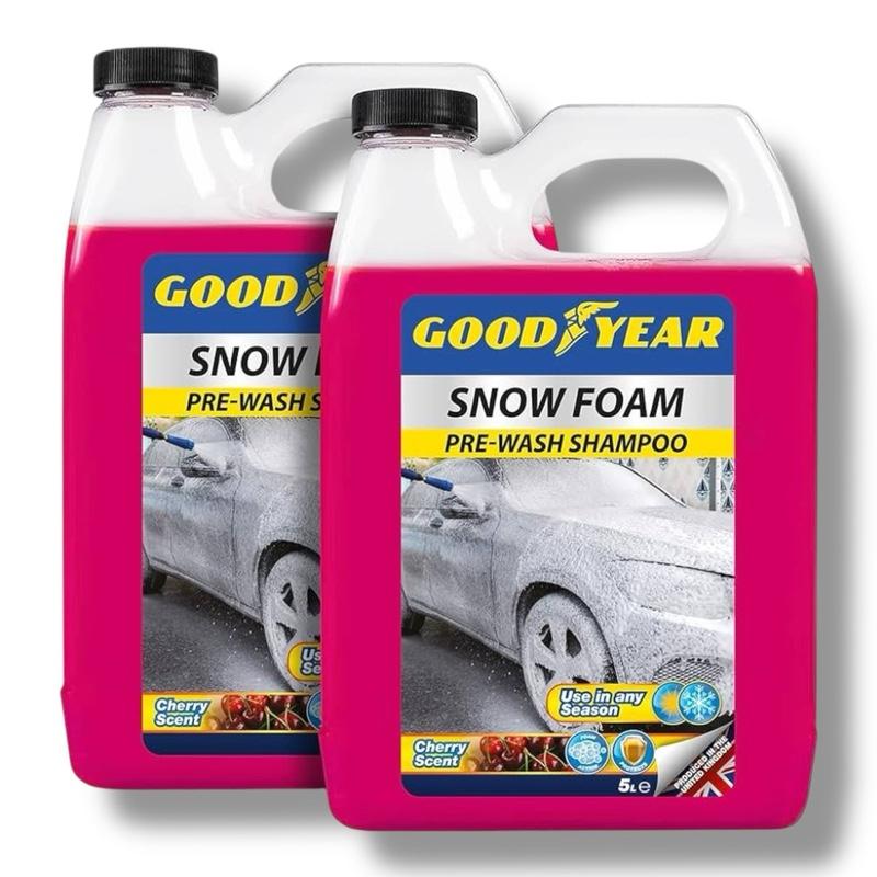 Snow Foam Car Shampoo 5L Good Year | Cherry Scent | Thick Foaming Pre-Wash for Dirt Removal | Safe on Wax & Paintwork | Vehicle Cleaning Solution | pH Neutral - Car Care