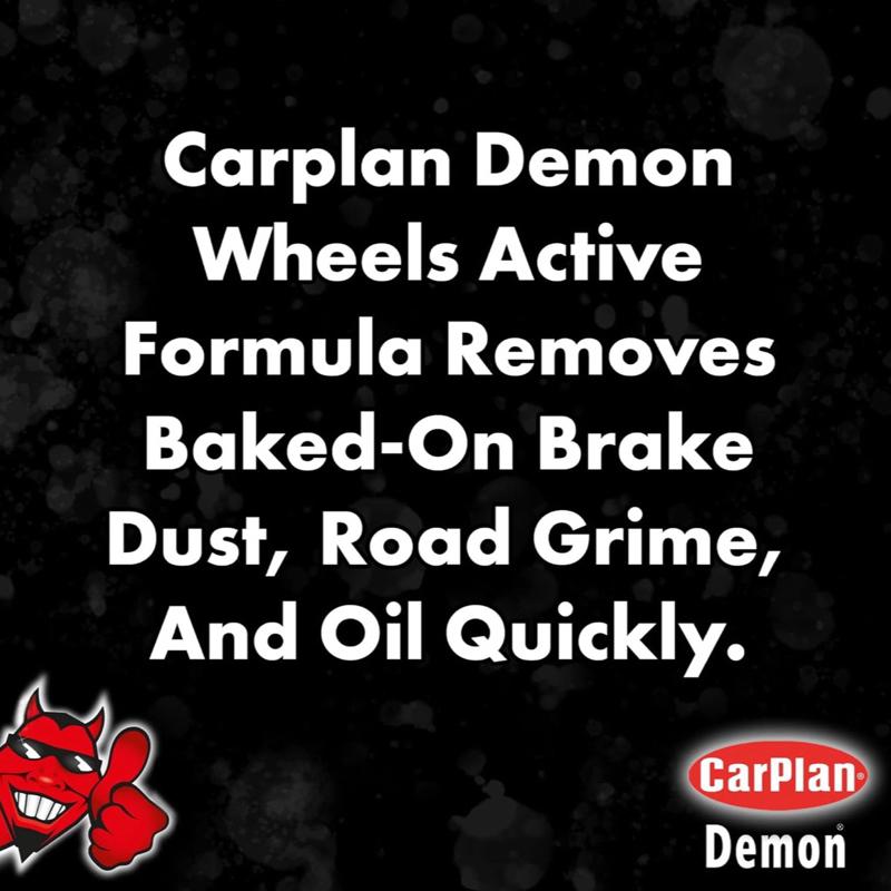 Wheel Cleaner 1L Foaming Cleaner CarPlan Demon Wheels – Powerful Alloy & Wheel Cleaner for a Spotless Shine | Valeting | Detailing | Car Wash | Pre Wash Wheel Cleaner | Spray | Auto Cleaning | Automotive products