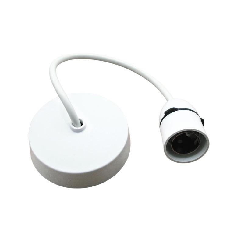 Pendant Ceiling Light Fitting 6” (15cm), Short Skirt Securlec Pendant Kit Lampholder | Easy-to-Install Ceiling Light Fitting, Standard UK Spec, Living Room, Bedroom, Kitchen, Garage, Shed, Rewire, Installation, New Build, House, Home, Ceiling Rose