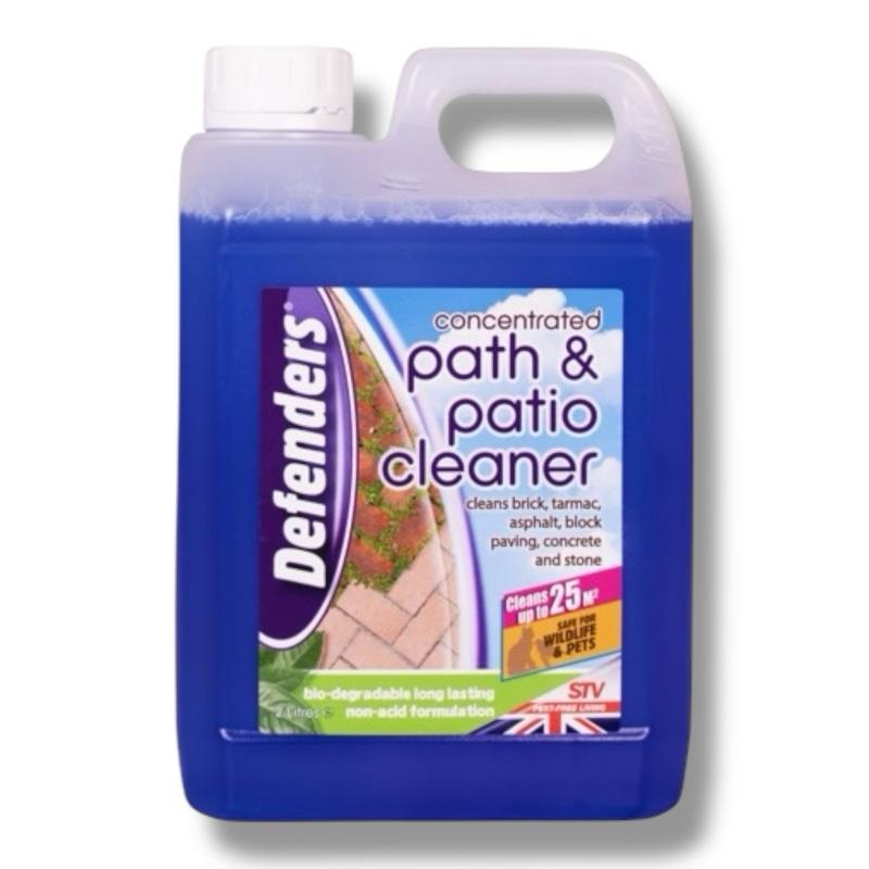 Concentrated Path & Patio Cleaner 2L – Powerful Outdoor Surface Cleaner for Removing Dirt, Algae & Moss – Long-Lasting Protection for Patios, Driveways & Pathways – Defenders