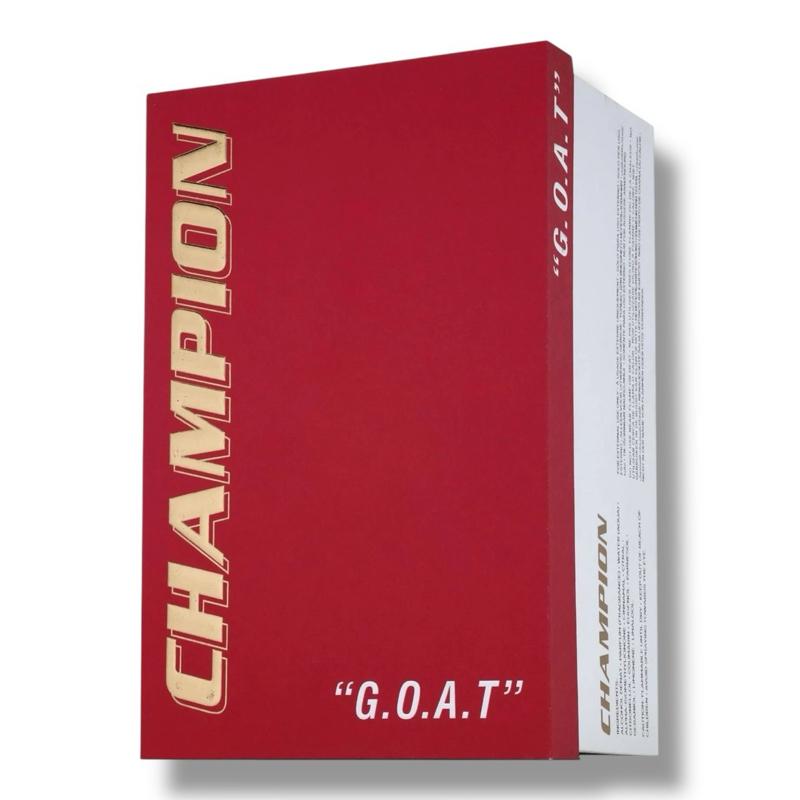 Champion G.O.A.T 80ml Eau de Parfum for Men | Fresh Citrus, Spicy & Woody Long-Lasting Fragrance | Everyday Signature Scent | Premium Arabian Perfume by Fragrance World