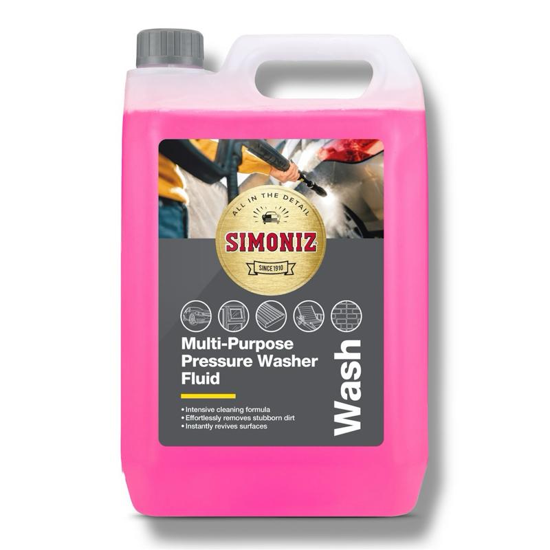 Power Washer Detergent 5L | Heavy Duty Pressure Wash Cleaning Solution for Cars, Patios, Driveways, Decking & Outdoor Surfaces - Simoniz