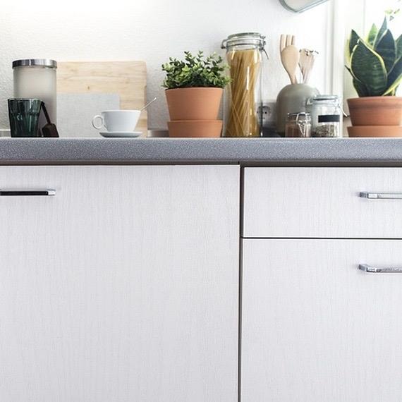 Self Adhesive Vinyl Wrap Film 2 meters | White Wood Effect | Decorative Contact Paper | Peel & Stick Covering for Furniture Shelves Doors Drawers | Kitchen, Counters, Worktops, Easy to Cut & Apply | Waterproof & Durable | d-c-fix