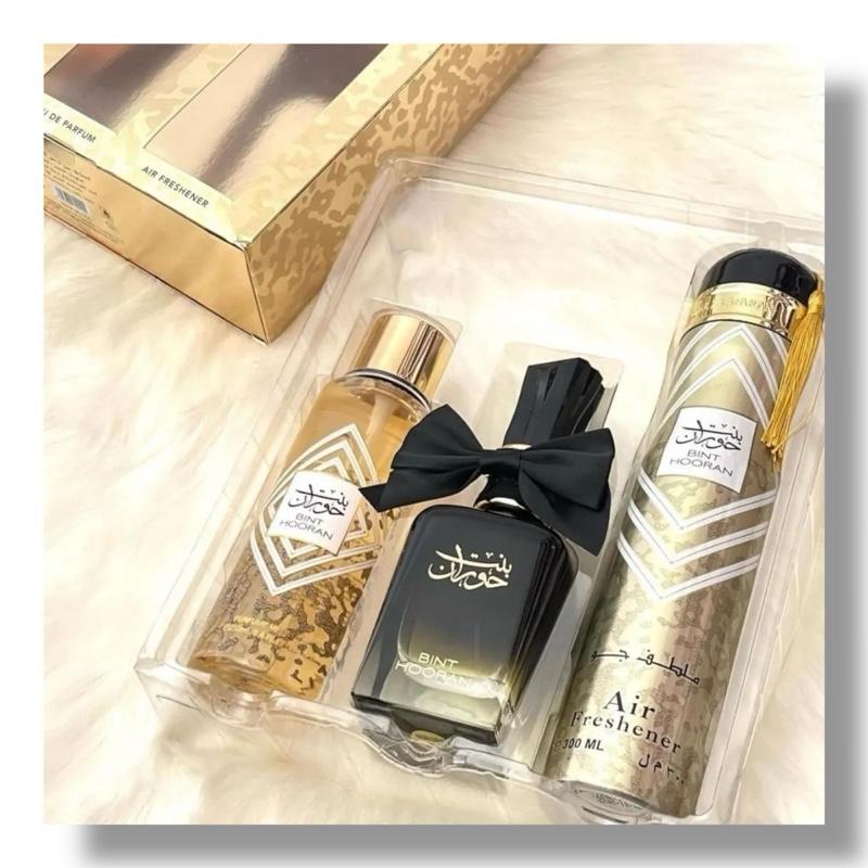 Ard Al Zaafaran Bint Hooran | Gift Set For Women 100ml EDP + Air Freshener + Body Spray