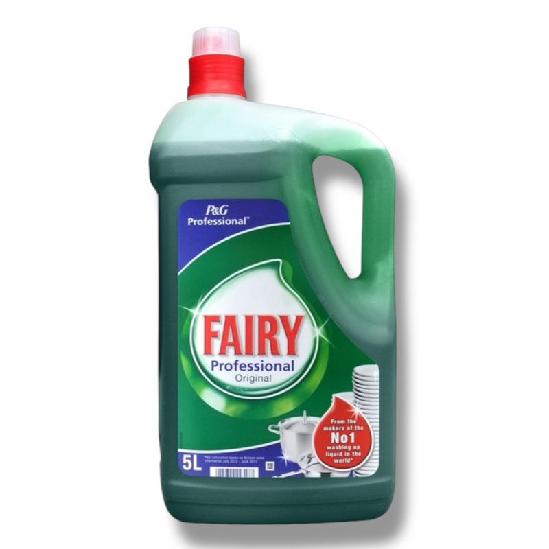 Bulk Fairy Liquid 5L Professional Washing Up Liquid | Grease Grime Cleaner | Powerful Formula | Household Cleaning | Kitchen Essential Catering
