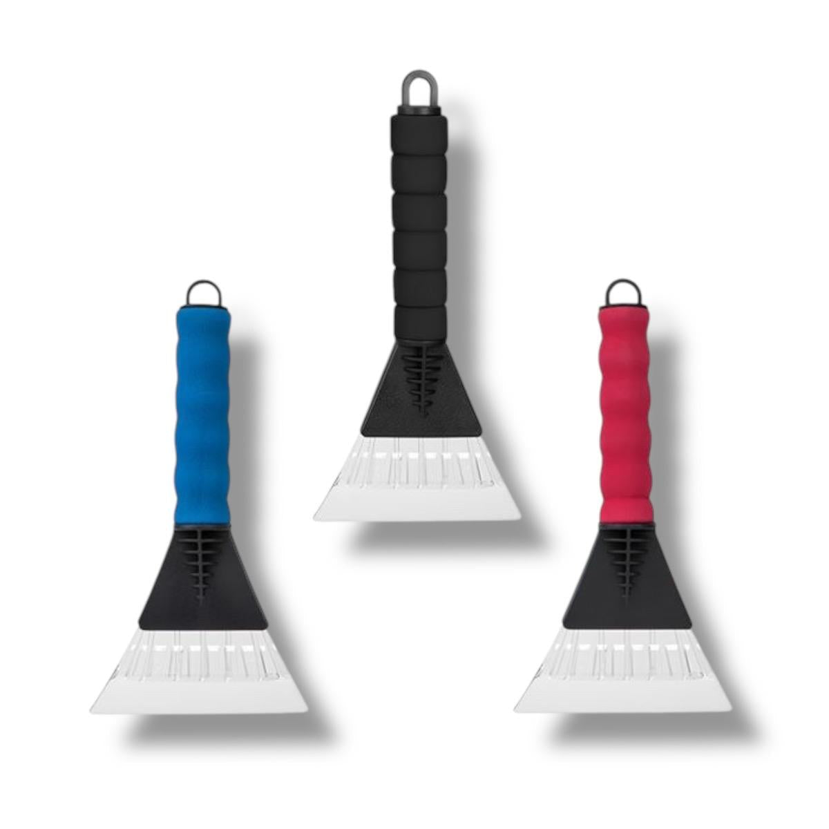 Ice and Snow Scraper - Extra Wide Soft Grip for Car and House Windows. Compact and portable windshield wiper fabric cleaner