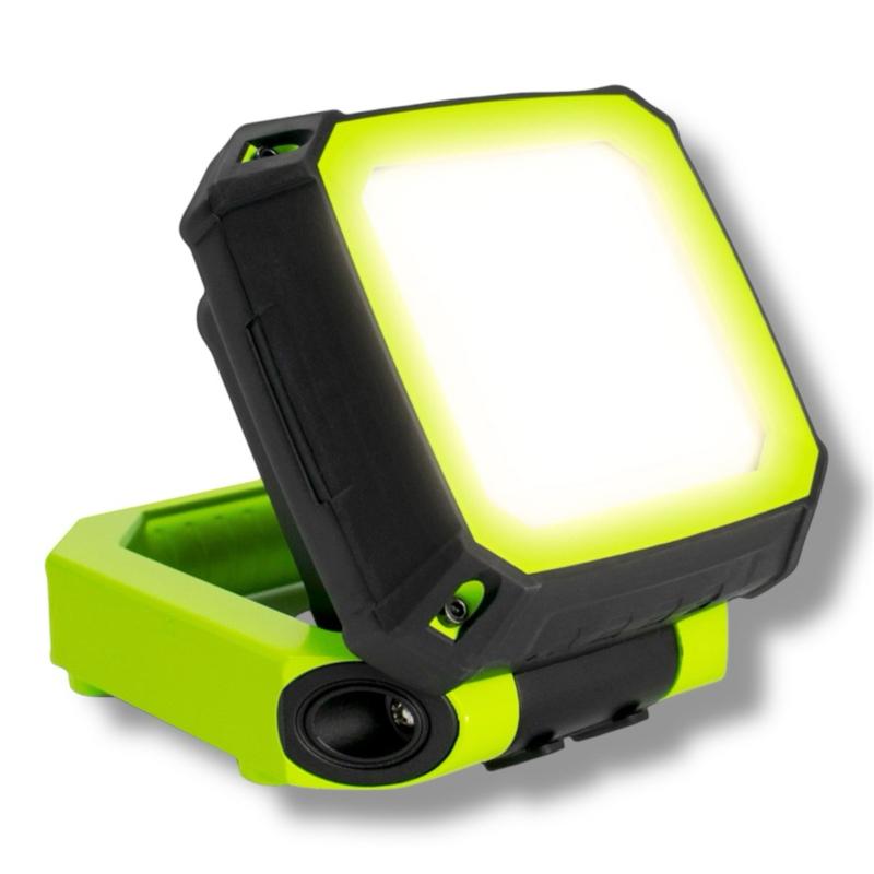Luceco 10W LED Rechargeable Worklight – Portable & Powerful LED Lighting | Tough | Robust | LED | 4000K White Light | USB Car Chargeable | On Site | Home | Garage | Light Weight | Super Bright | 800 Lumens