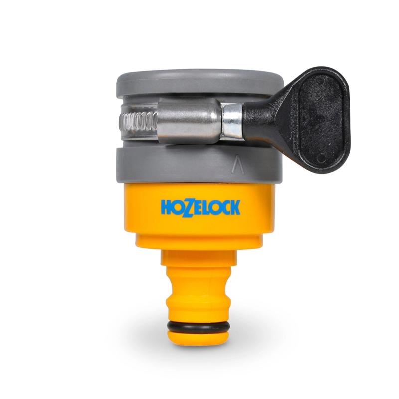 Universal Round Mixer Tap Hose Connector | Indoor Kitchen Sink Adapter | Leakproof Nozzle Attachment | Easy Fit Hosepipe Connector | Quick Secure Fit for Garden Car Wash Watering - Hozelock