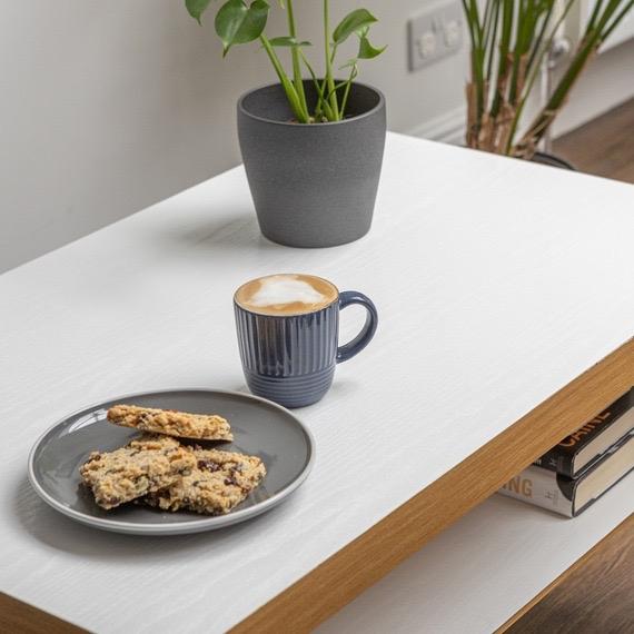 Self Adhesive Vinyl Wrap Film 2 meters | White Wood Effect | Decorative Contact Paper | Peel & Stick Covering for Furniture Shelves Doors Drawers | Kitchen, Counters, Worktops, Easy to Cut & Apply | Waterproof & Durable | d-c-fix