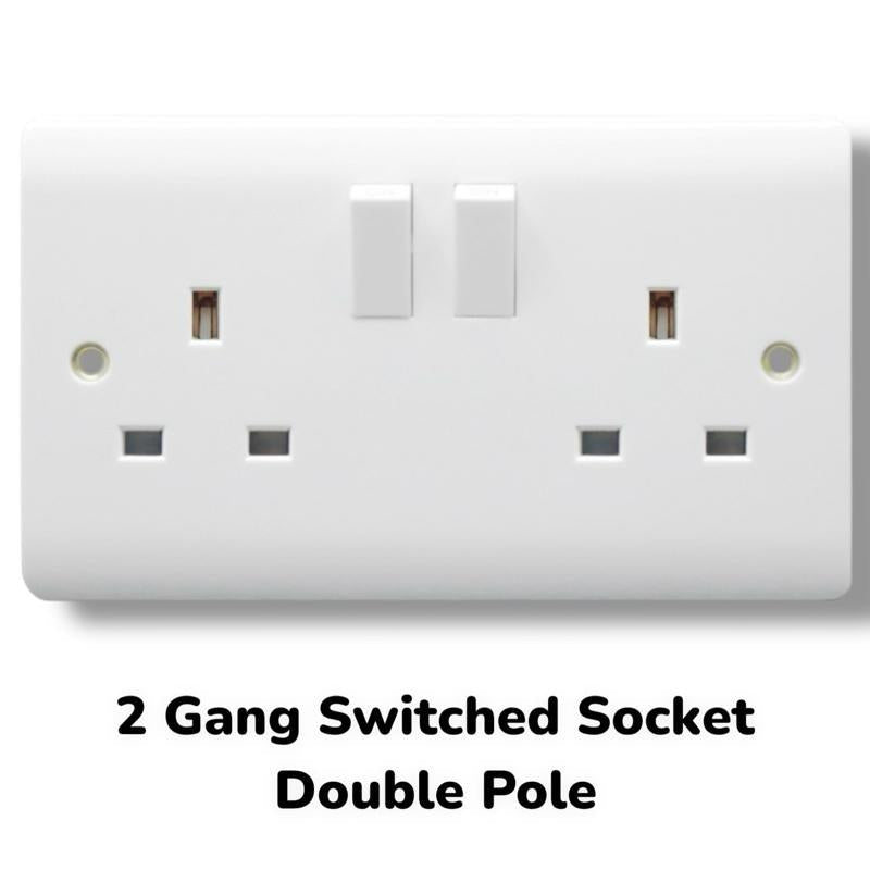 Second Fix Electrical Bundle Create Your Own - Premium Sockets, Switches, Fused Spurs, Light Fittings & Blank Plates Cooker Bathroom Kitchen Electrician Rewire Household - BS EN Certified - DIY & Trade Quality - High Safety Standards - Securlec
