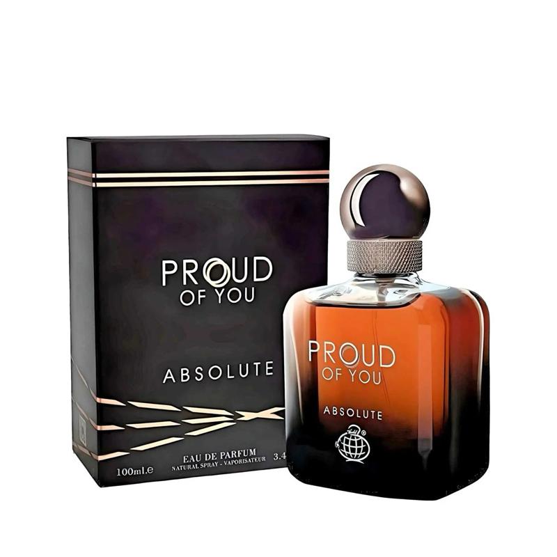 Proud of You Absolute 100ml EDP | Men’s Long-Lasting Arabian Perfume | Amber & Woody Luxury Fragrance | Strong Projection & All-Day Scent Inspired by Designer Classics | Fragrance World