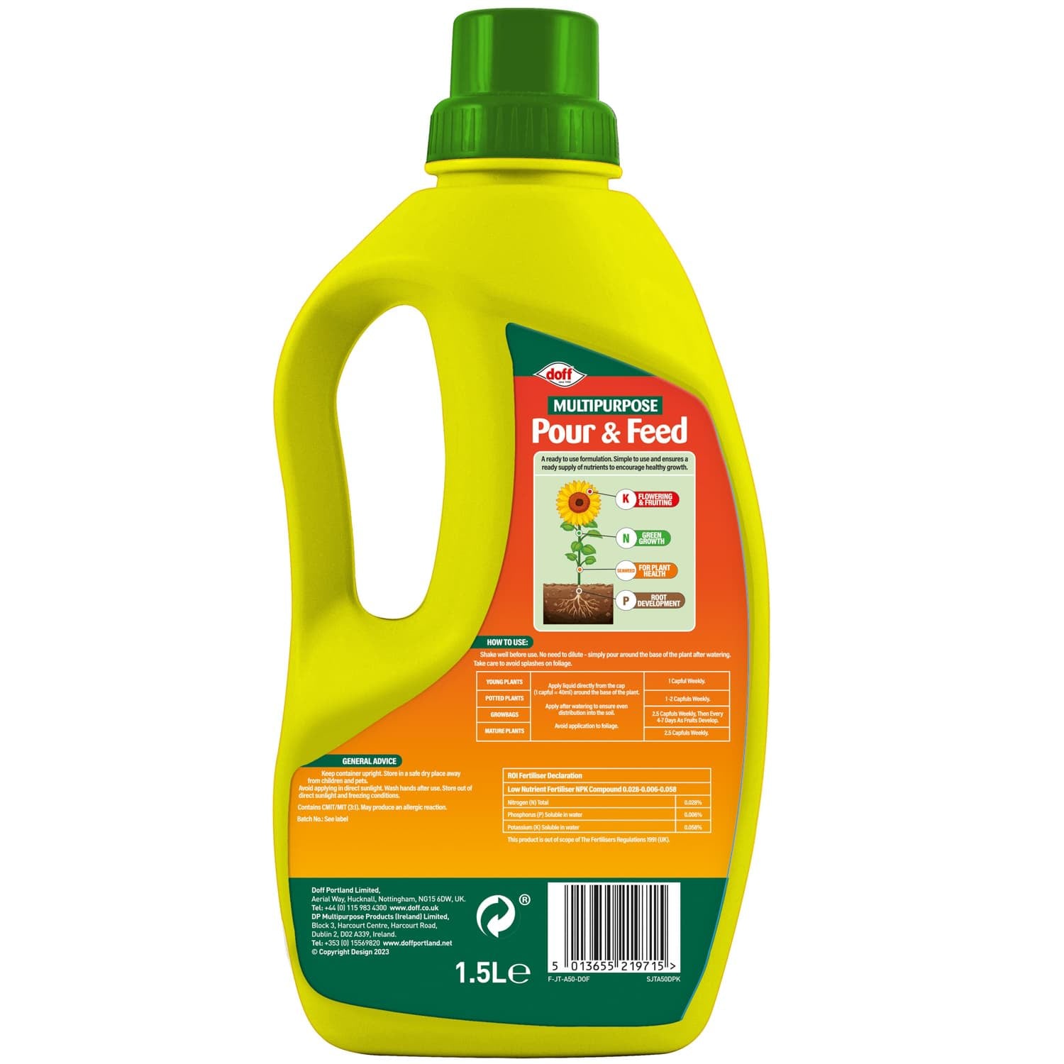 Doff Pour & Feed Multi Purpose 1.5L - Flowers, Fruits & Vegtables