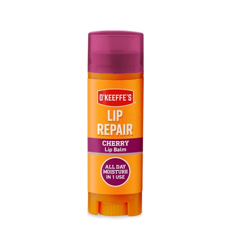 O’Keeffe’s Lip Repair Cherry Flavour 4.2g – Intense Hydration for Dry, Cracked Lips Long-Lasting Protection | Lip Repair , Chapped Lips. All Day Hydration Moisture Daily Balm Scent Moisturize Moisturizer Hydrating Hydrate Comfort Skincare Moisturizing