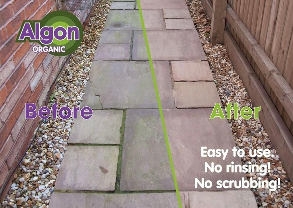 Algon - Path, Patio, Decking, Driveway Cleaner - 2.5L Concentrate - Non Scrub Formula