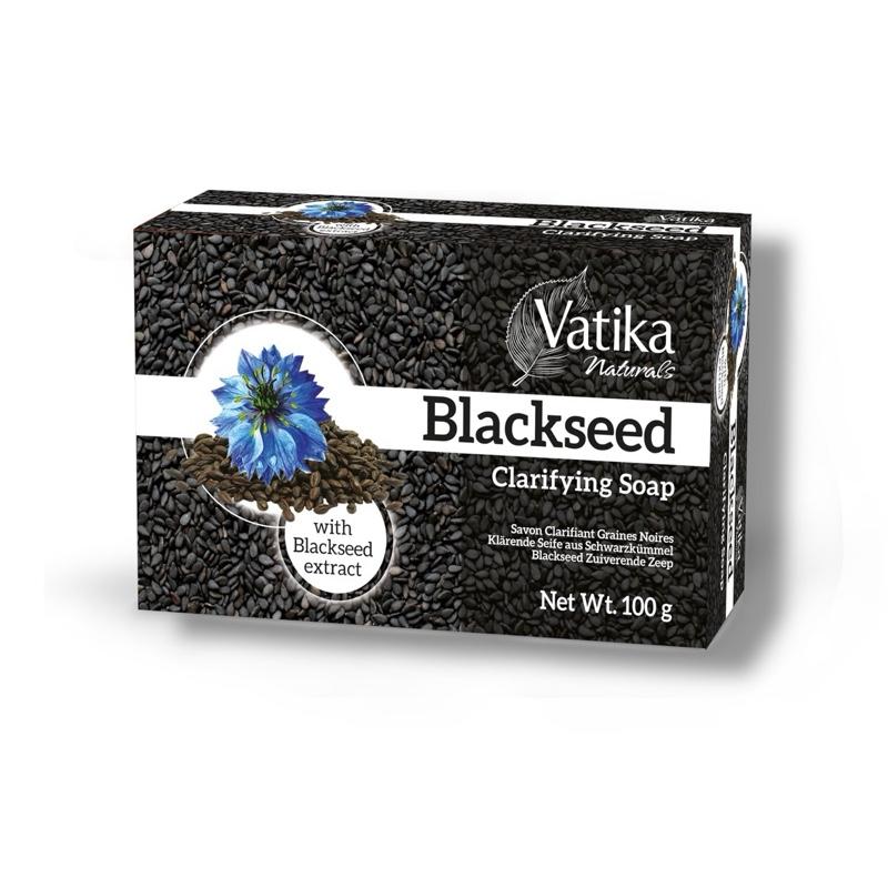 Natural Black Seed Soap - Dabur Vatika Deep Cleansing & Nourishing Herbal Soap with Antioxidants for Healthy Skin Body Care Antibacterial Clear Gentle Radiant Comfort Cleanser Body Wash