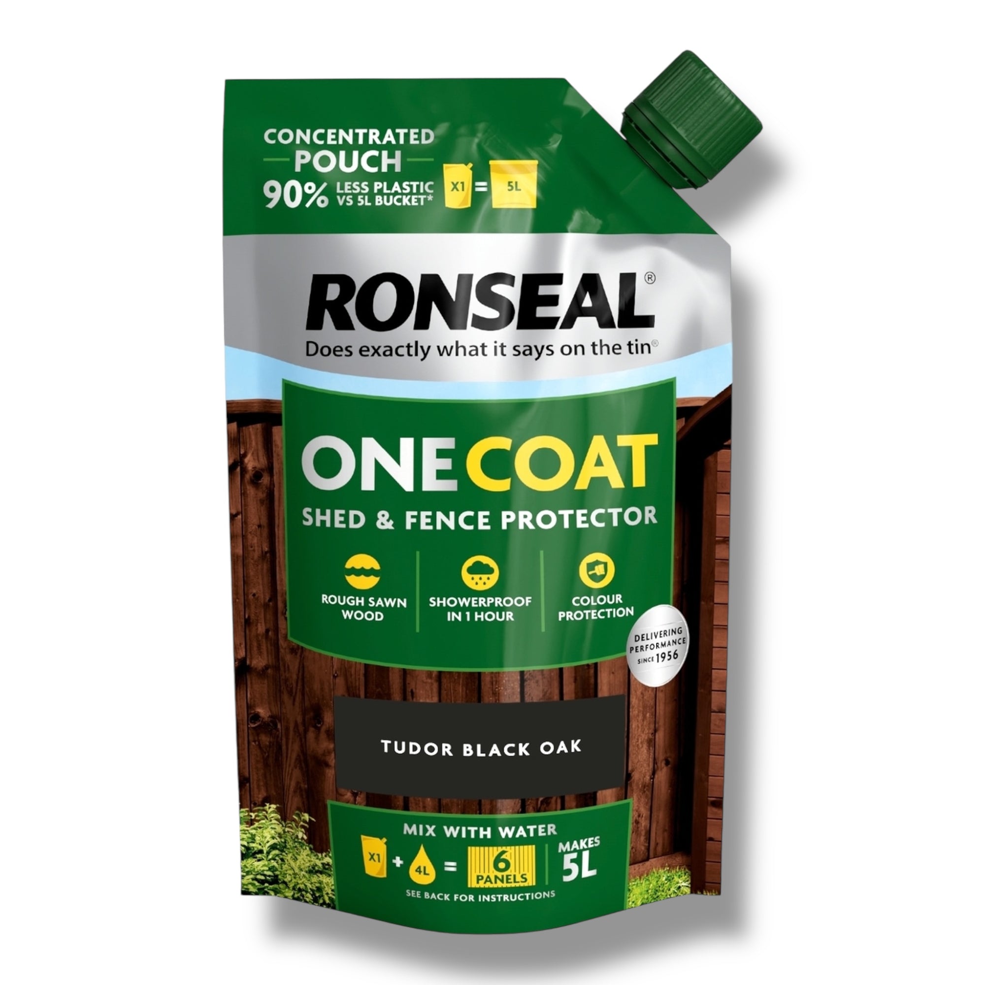 Ronseal One Coat Fence & Shed Paint 950ml Concentrate - Just Add Water - Makes 5L