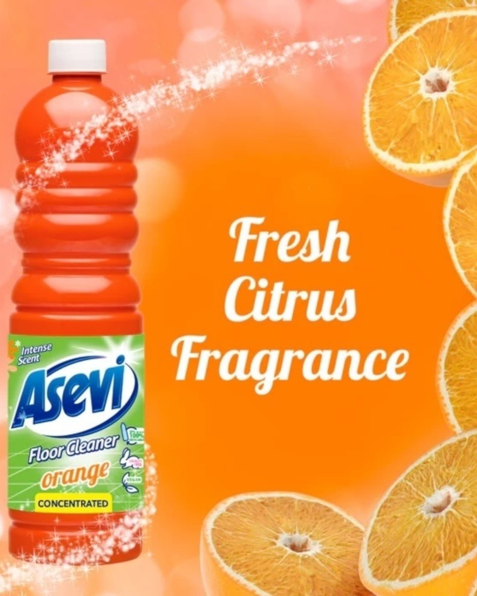 Asevi Floor Cleaner Concentrate 1L (Orange Scented) Spanish Cleaning Products