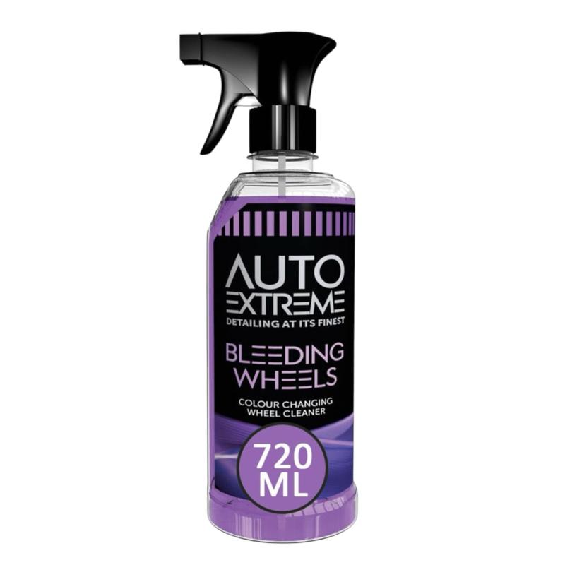 Bleeding Wheels 720ml Auto Extreme – Professional Wheel Cleaner, Removes Brake Dust & Road Grime, Reacts with Contaminants, Restores Shine, Ideal for Car Wash, Detailing, and Valeting, Easy to Use for Spotless, Glistening Wheels, Ultimate Clean for Alloy