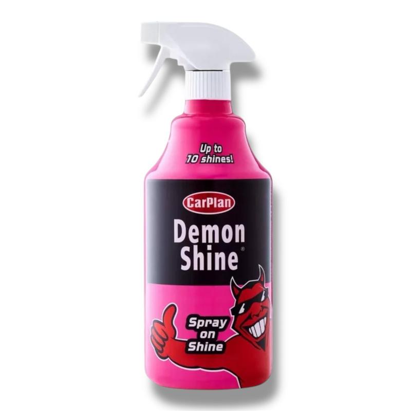 Spray On Shine 1L CarPlan Demon Shine – Instant Gloss for a Showroom Finish, Valeting, Carwash, Detailing, Auto Cleaning, Auto Motive, Wax Protection automotive products tools