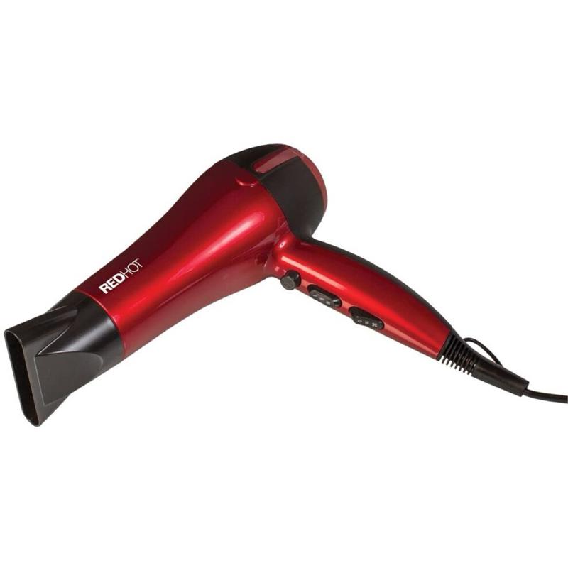 Professional Salon Hair Dryer 2000w Powerful Motor for Fast Drying, Styling Concentrator Nozzle, Lightweight Design & Cool Shot Function for Salon Results at Home – Redhot