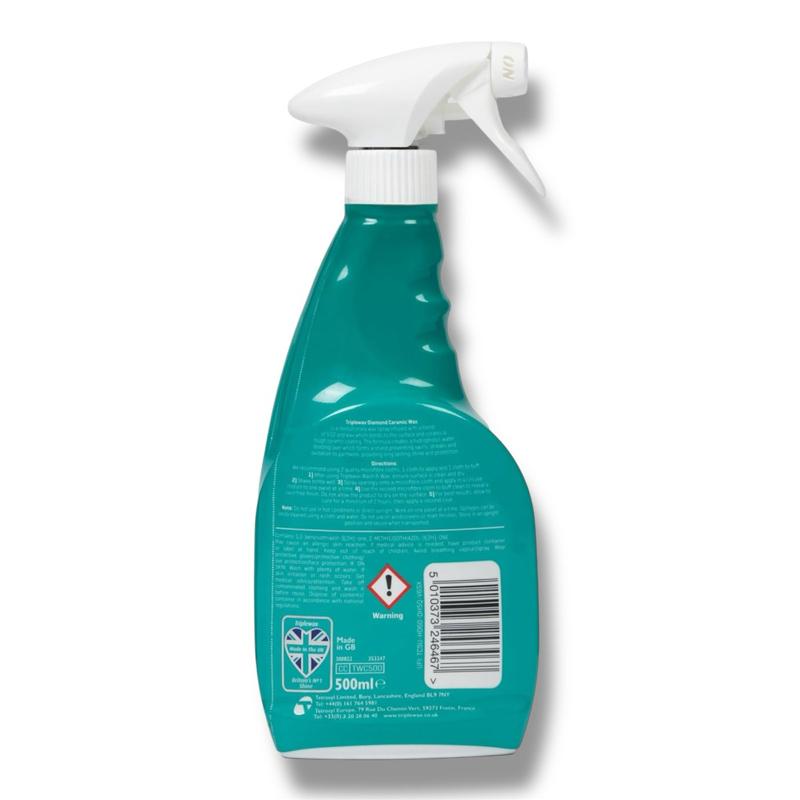 Triplewax Ceramic Spray Wax 500ml – Ultimate Protection & Shine. Paint Protection | Car Wash | Detailing | Valeting | Wash And Wax | After Care | Rain Protection | Dirt Protection | Road Grime Protection | Auto Cleaning | Automotive tools