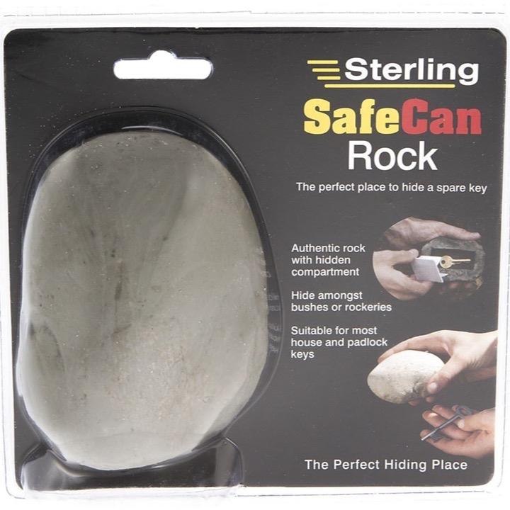 Hidden Outdoor Key Safe Rock Storage Box – Realistic Stone Design Secret Key Holder for Garden, Driveway, Emergency Access – Sterling SafeCan Key Rock - Secret Stash, Safe