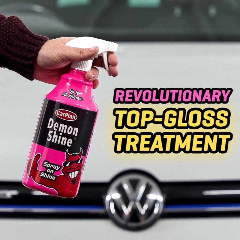 Spray On Shine 1L CarPlan Demon Shine – Instant Gloss for a Showroom Finish, Valeting, Carwash, Detailing, Auto Cleaning, Auto Motive, Wax Protection automotive products tools