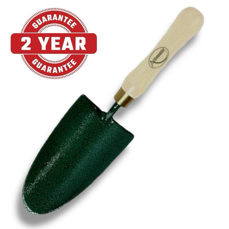 Ambassador Carbon Steel Hand Trowel – Heavy Duty Garden Tool for Digging, Planting & Soil Cultivation, Rust-Resistant with Ergonomic Wooden Handle, Durable & Long-Lasting Gardening Essential