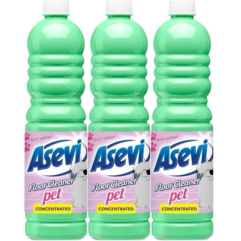 Floor Cleaner Pet 1L - Removes Odours, Stains, Pet Mess, Powerful Multi-Surface Formula, Spanish Household Cleaner for Pet Owners | Eliminates Pet Odours, Safe & Fresh Fragrance, Deep Cleaning for Carpet, Tiles, Laminate & Vinyl Floors Concentrate Asevi