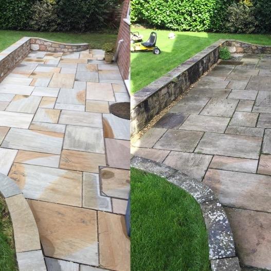 Patio Magic Patio Cleaner 5L | Powerful Outdoor Cleaner for Algae, Moss, Mould, Outdoor Cleaner - 5 litre Garden Cleaner organic growth remover. Eliminate algae and black spot, driveway, patio, roof, garden shed, fences, decking, fastest cleaner.