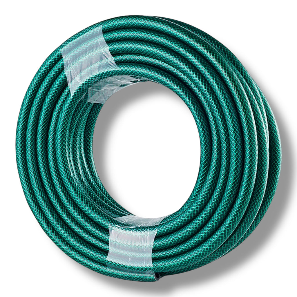 Marksman Garden Hose 1/2” Reinforced With 4 Pc Attachments - PVC 15/30/50 Meters