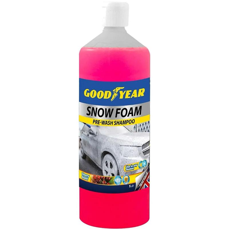 Snow Foam Car Shampoo 1 Litres- pH Neutral Pre-Wash Cleaner | Safe on All Paint Finishes | Thick Foaming Action | Goodyear - 1L, 5L - Car Wash