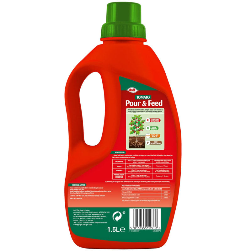 Doff Tomato Pour & Feed - Ready To Use | No Mixing Needed 3L/1.5L