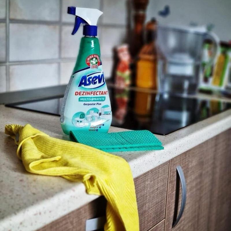 Multi Surface Disinfectant & Cleaning Spray 750ml | Kills 99.9% Of Germs, Bacteria, Virsues & Fungus - Spanish Household Cleaner | Antibacterial Spray | Surface Sanitiser | Disinfectant | Kitchen Bathroom Home | Streak-Free Cleaning - Baby Safe Asevi