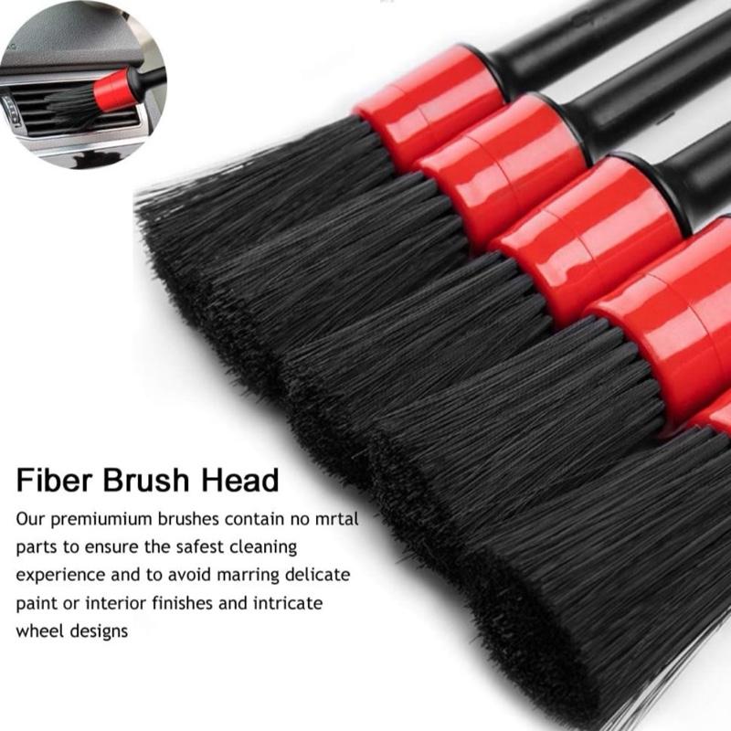 Auto Extreme Car Detailing Brushes Set – 5 Pack | Soft Bristle Cleaning Brushes for Interior, Exterior, Wheels, Vents & Trim | Scratch-Free Auto Detailing Tools, Car Wash, Interior Care